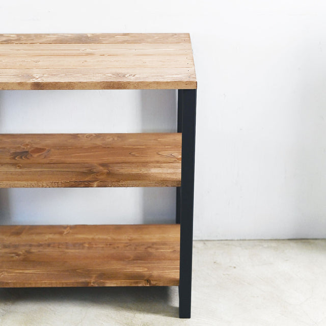 3段 シェルフ【ブラック】