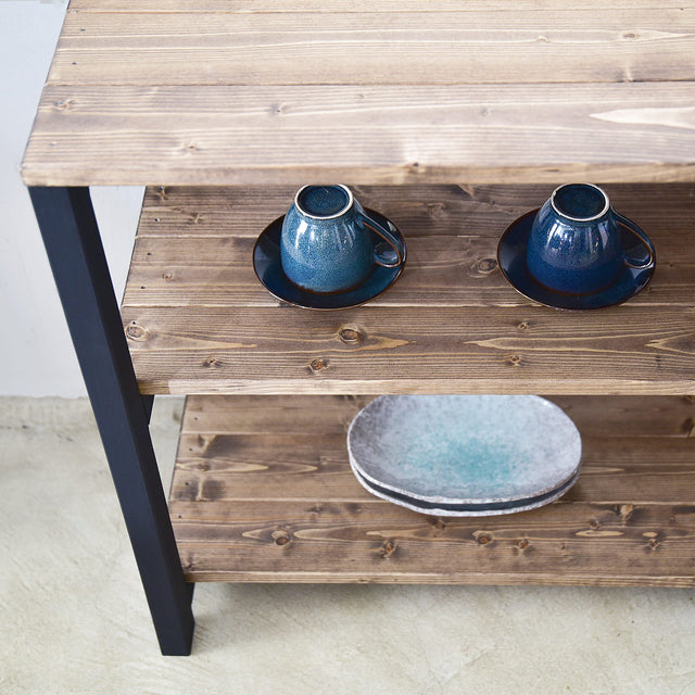 3段 シェルフ【ブラック】