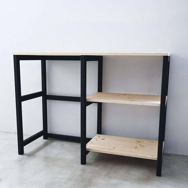 3段 シェルフ【ブラック】