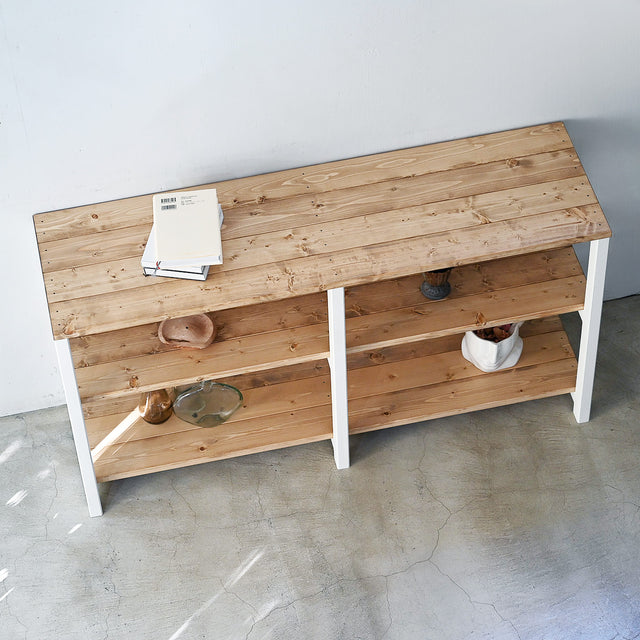 3段 シェルフ【ホワイト】