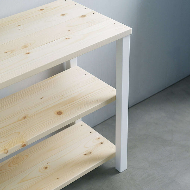 3段 シェルフ【ホワイト】