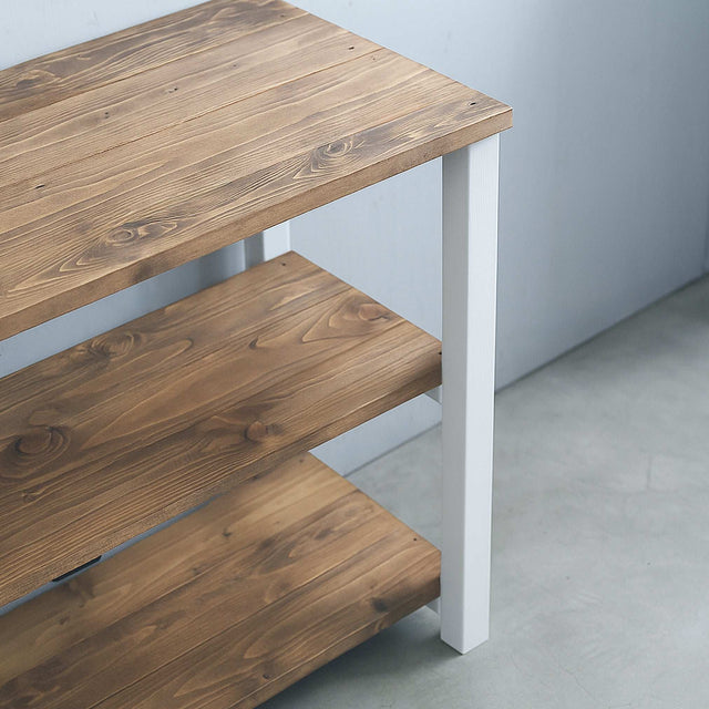 3段 シェルフ【ホワイト】