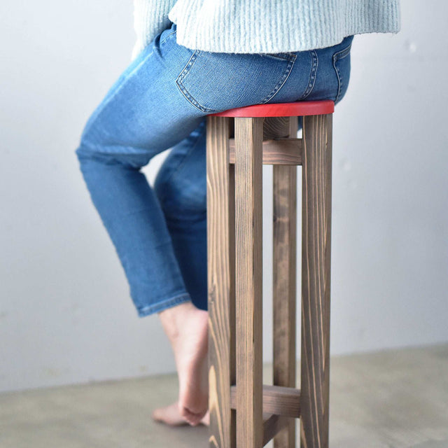 小さなスツール【赤】