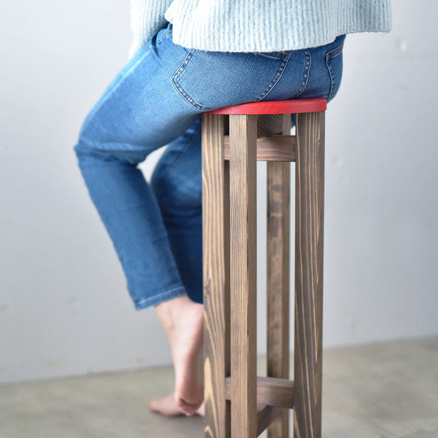 小さなスツール【赤】