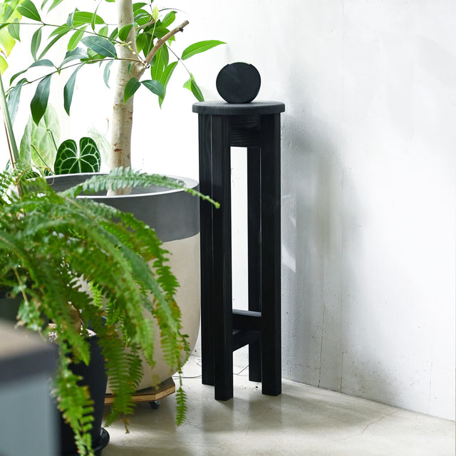 小さなスツール【墨】