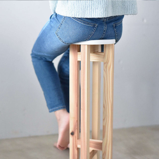 小さなスツール【白】