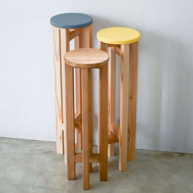小さなスツール【黄】