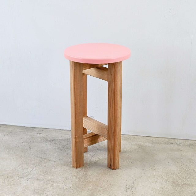 低くて小さなスツール【ピンク】