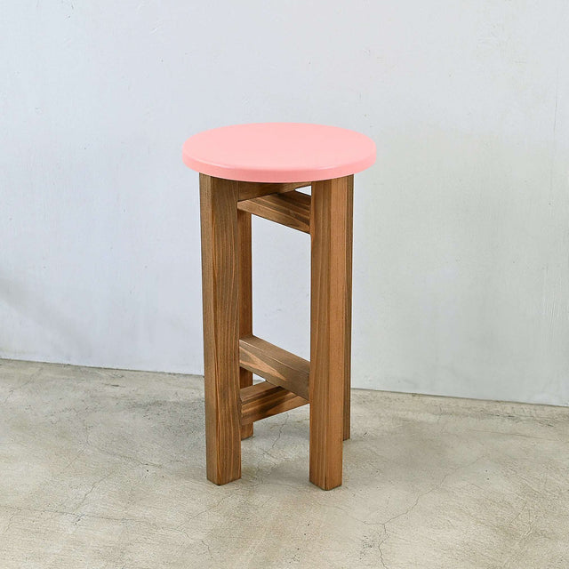 低くて小さなスツール【ピンク】
