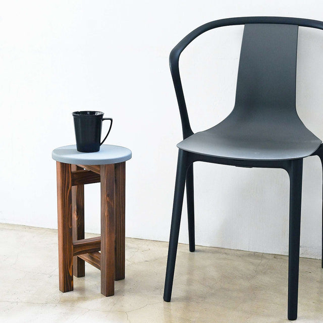 低くて小さなスツール【グレー】