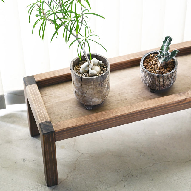 【アウトレット 15%OFF】木製プランタースタンド|プランツテーブル Lサイズ