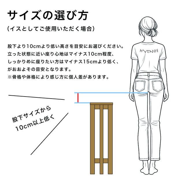 小さなスツール【黒】