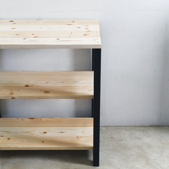 3段 シェルフ【ブラック】