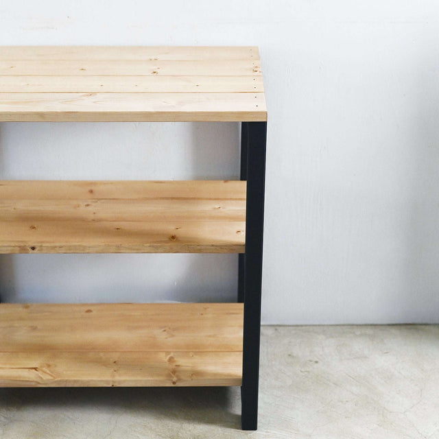 3段 シェルフ【ブラック】