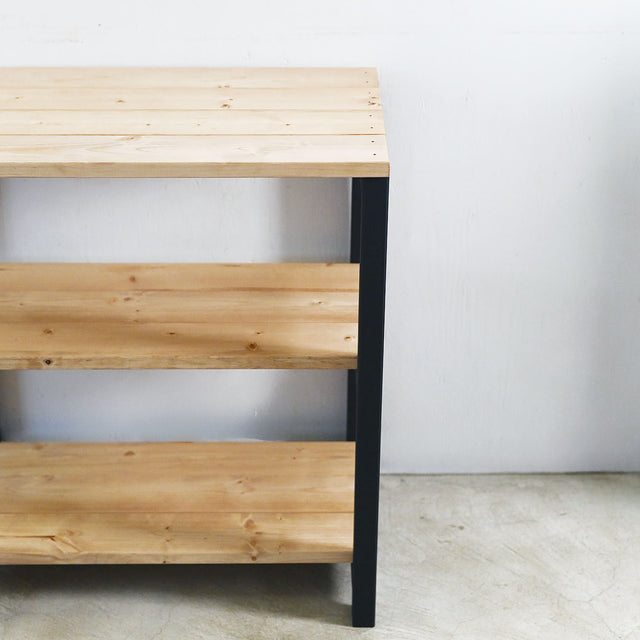 3段 シェルフ【ブラック】