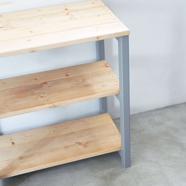 3段 シェルフ【グレー】