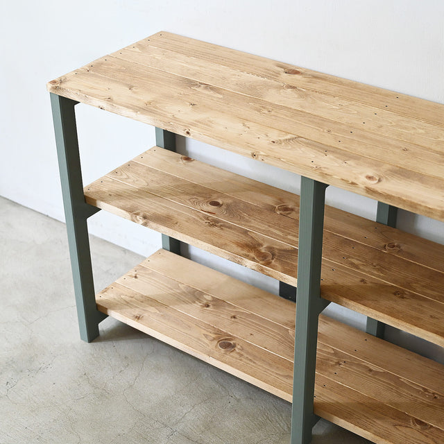 3段 シェルフ【オリーブ】