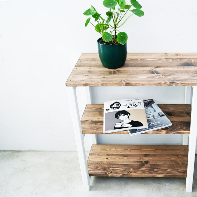 3段 シェルフ【ホワイト】