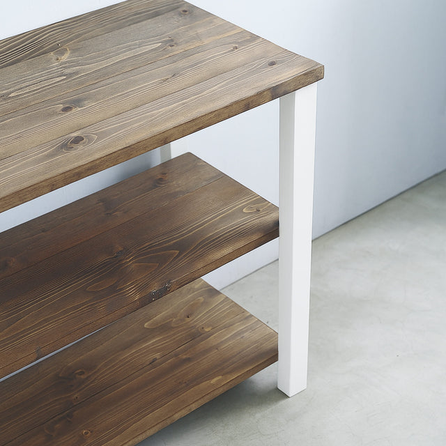 3段 シェルフ【ホワイト】