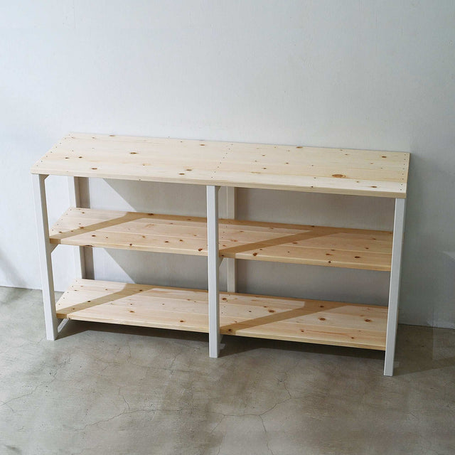 3段 シェルフ【ホワイト】