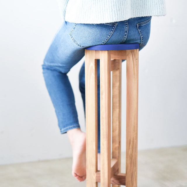 小さなスツール【青】