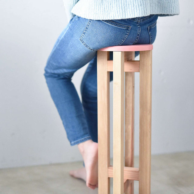 小さなスツール【ピンク】