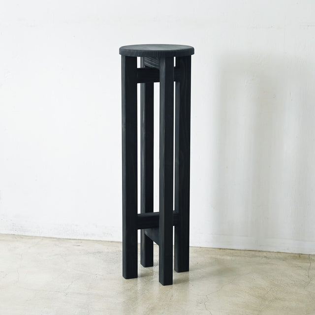 小さなスツール【墨】