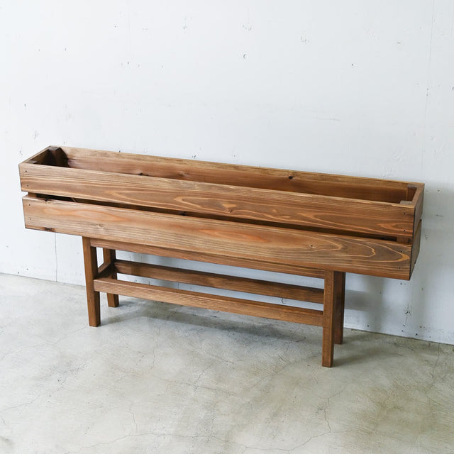 【2way】木箱のベンチ Lサイズ(幅：120cm)