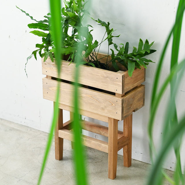 【2way】木箱のベンチ Sサイズ(幅：45cm)