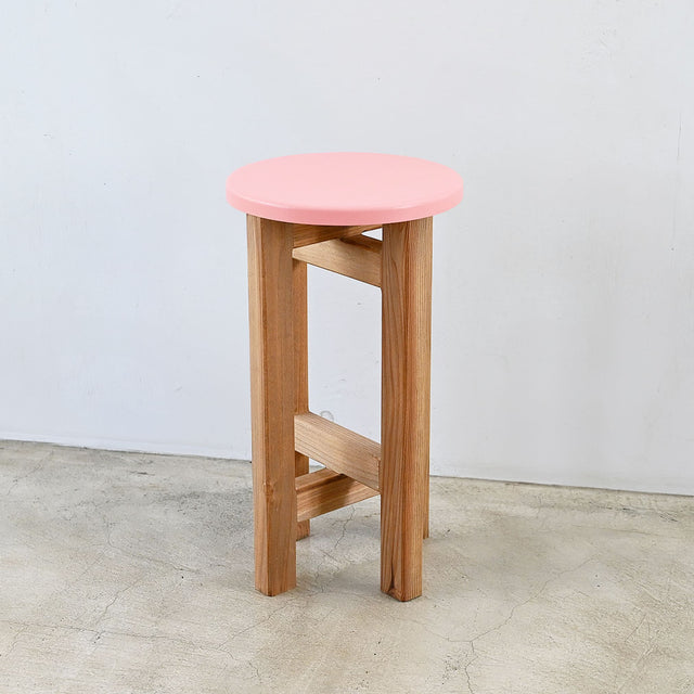 低くて小さなスツール【ピンク】