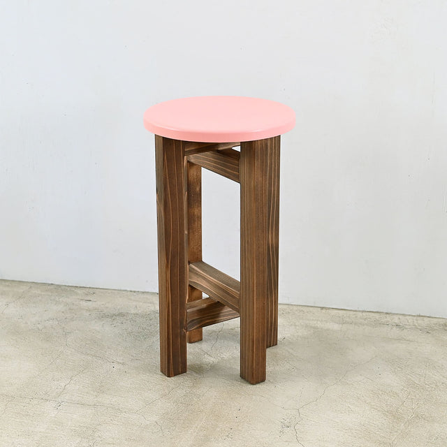 低くて小さなスツール【ピンク】