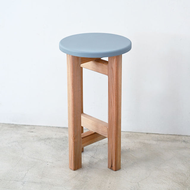 低くて小さなスツール【グレー】