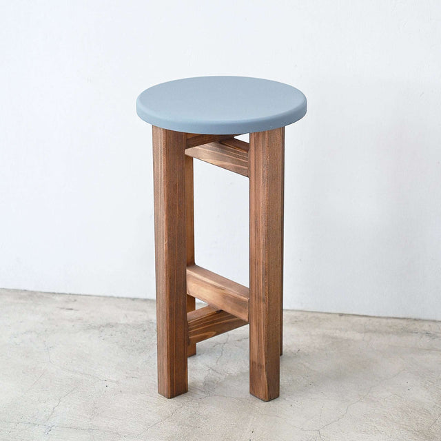 低くて小さなスツール【グレー】