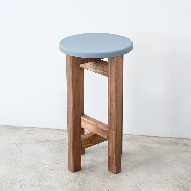 低くて小さなスツール【グレー】