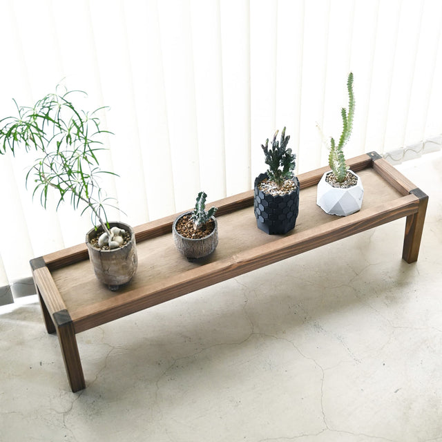 【アウトレット 15%OFF】木製プランタースタンド｜プランツテーブル Lサイズ